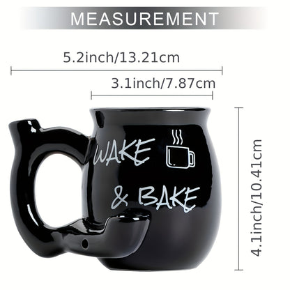 Wake & Bake Ceramic Smoking Coffee Cup