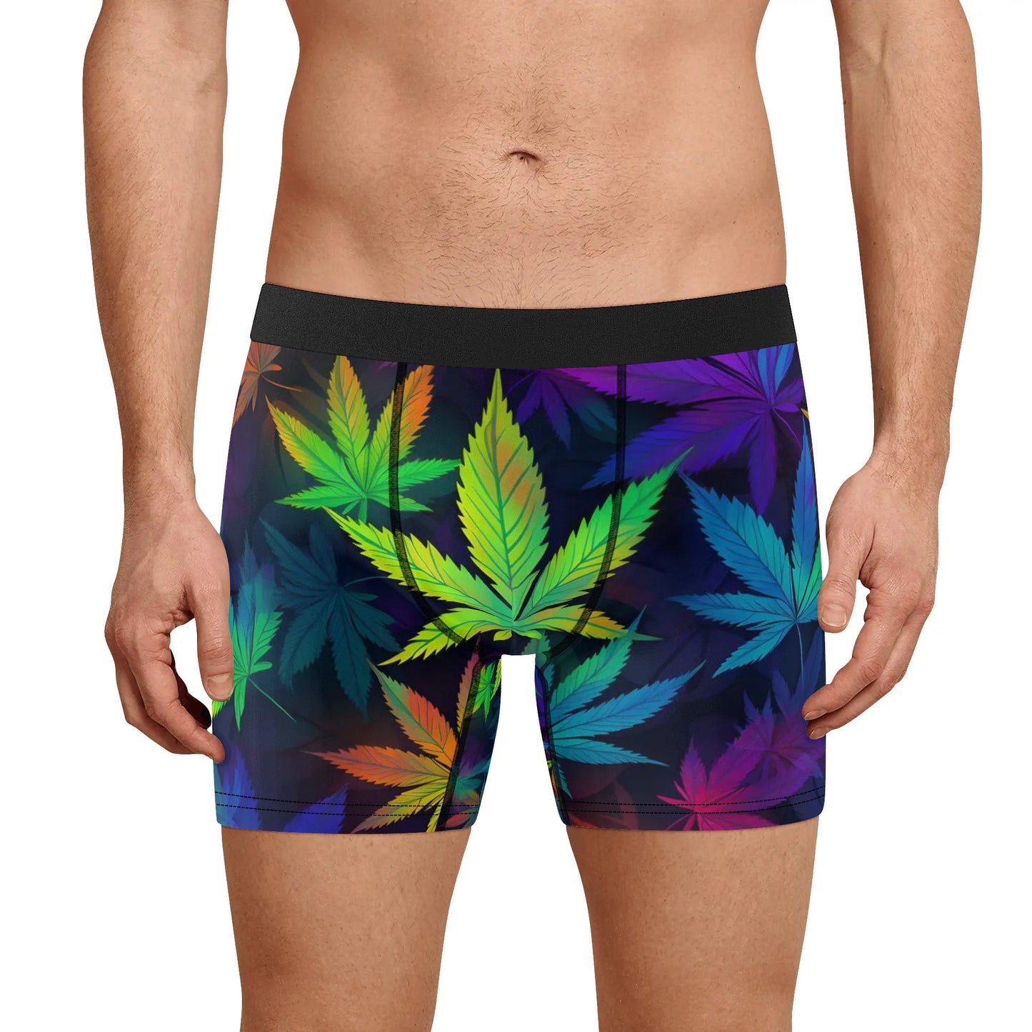 Mens Classic Stretch Trunks w/ leaves