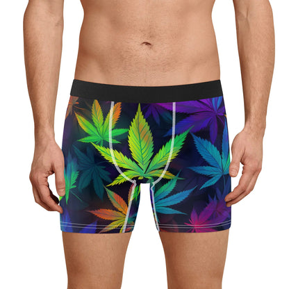 Mens Classic Stretch Trunks w/ leaves