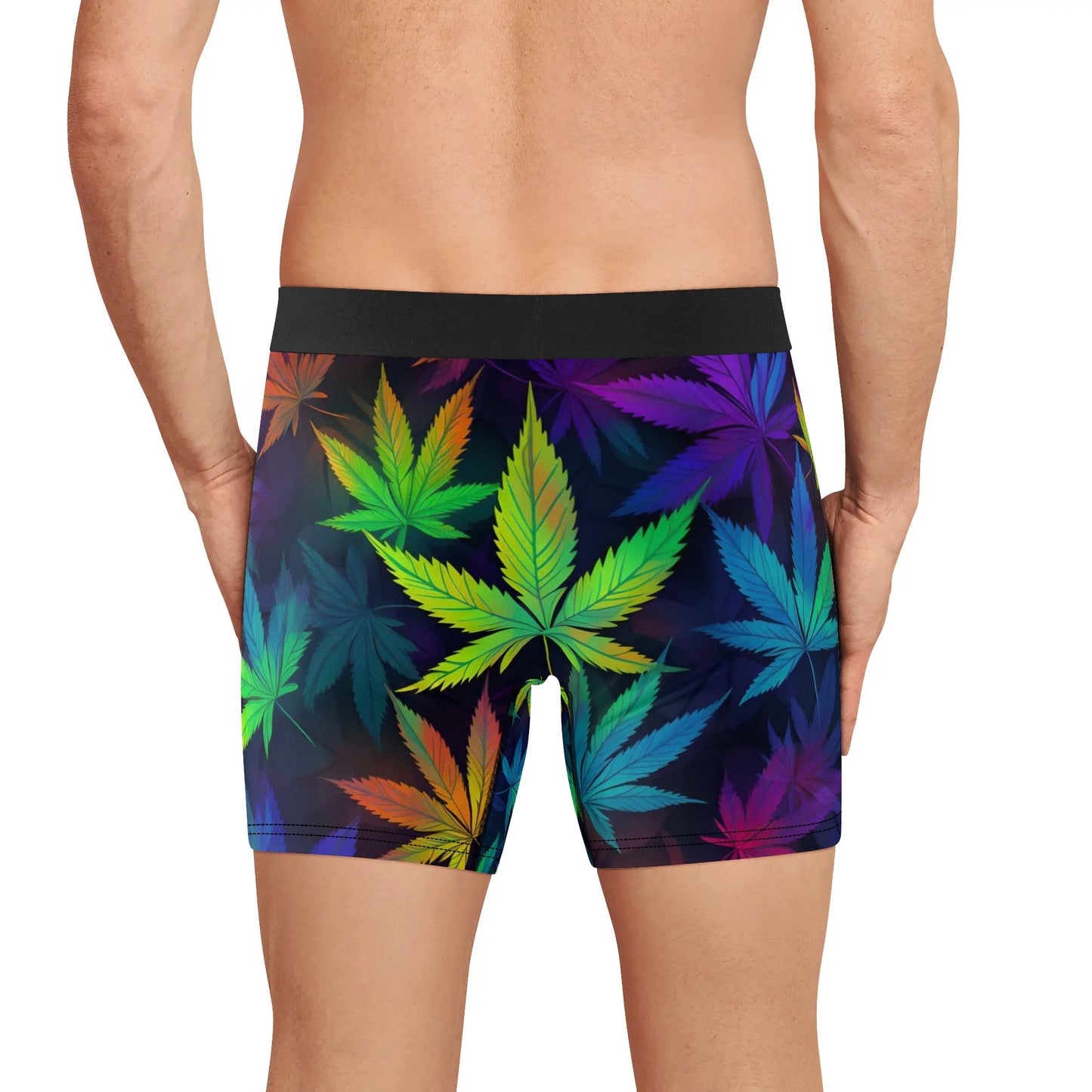 Mens Classic Stretch Trunks w/ leaves