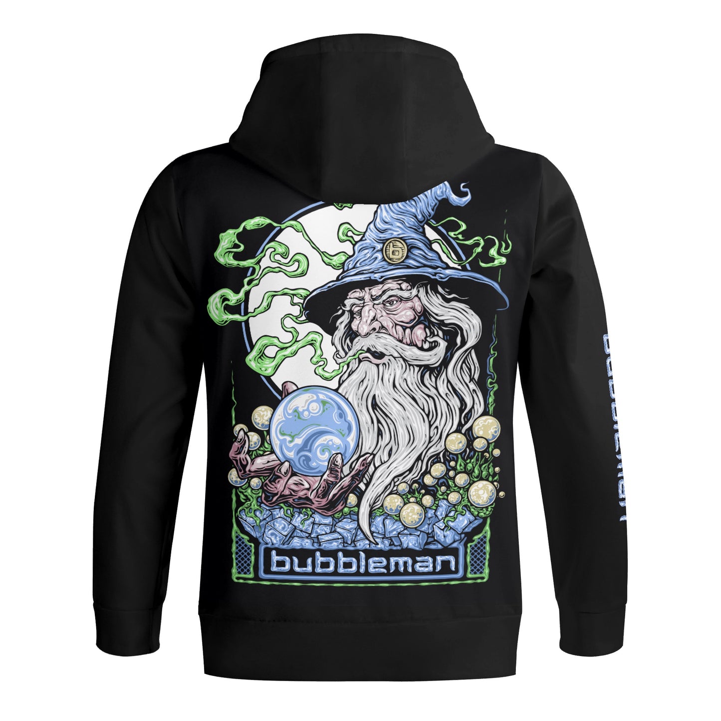 Adult Bubbleman Brand Full Zip Turtleneck Hoodie